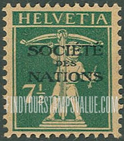 FindYourStampsValue: For The League of Nations: William Tell’s Son