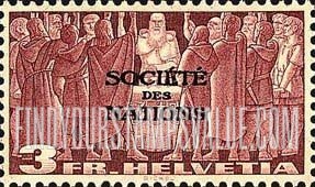 FindYourStampsValue: For The League of Nations: First Federal Pact, 1291