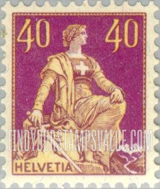 FindYourStampsValue: Federal Administration: Helvetia