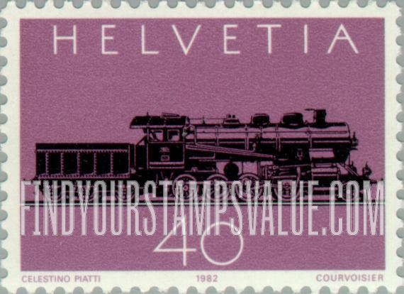 FindYourStampsValue: Federal Administration, Locomotives: Gotthard Railway Centenary, Steam