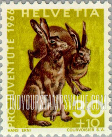 FindYourStampsValue: Semi-Postal, Animal: Hares