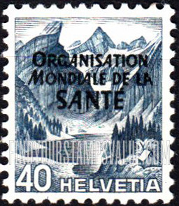 FindYourStampsValue: For The World Health Organization: Alpine Lake of Säntis