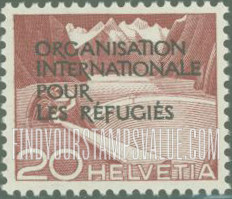 FindYourStampsValue: For The International Organization For Refugees: Reservoir, Grimsel