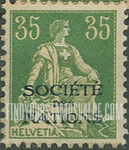 FindYourStampsValue: For The League of Nations: Helvetia