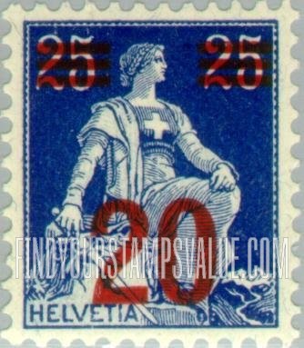 FindYourStampsValue: Federal Administration: Helvetia