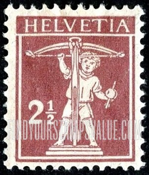FindYourStampsValue: Federal Administration: William Tell's Son