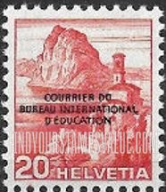 FindYourStampsValue: For The International Bureau of Education: Lake Lugano