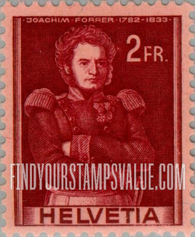 FindYourStampsValue: Federal Administration: Joachim Forrer