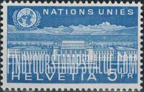 FindYourStampsValue: For The United Nations European Office: Palace of Nations, Geneva