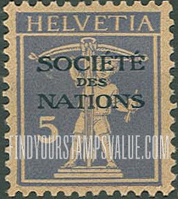 FindYourStampsValue: For The League of Nations: William Tell’s Son