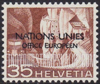 FindYourStampsValue: For The United Nations European Office: Alpine Postal Road