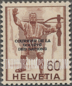 FindYourStampsValue: For The League of Nations: William Tell