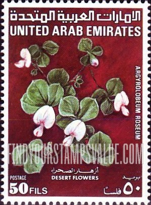 FindYourStampsValue: Flowers: Argyrolobeum roseum - أزهار