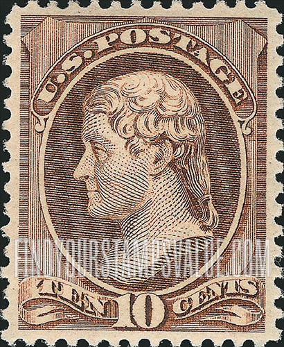 FindYourStampsValue: THOMAS JEFFERSON - Re-engraved