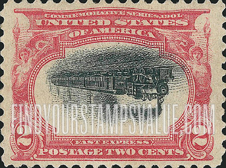 FindYourStampsValue: PAN-AMERICAN EXPOSITION - Empire State Express - Center Inverted Error