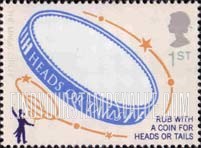 FindYourStampsValue: Great Britain (United Kingdom): Magic Tricks - Magician, "Heads or Tails" Coin