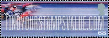 FindYourStampsValue: Great Britain (United Kingdom): 17th Commonwealth Games, Manchester - Wheelchair Racing