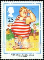 FindYourStampsValue: Great Britain (United Kingdom): British Picture Postcards, Centenary, Seaside Characters - 'Where's my Little Lad'