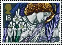 FindYourStampsValue: Great Britain (United Kingdom): Christmas, Stained Glass Windows - Angel Gabriel