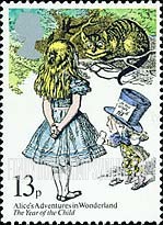 FindYourStampsValue: Great Britain (United Kingdom): International Year of the Child - Alice's Adventures in Wonderland