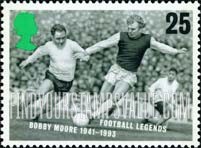 FindYourStampsValue: Great Britain (United Kingdom): European Soccer Championships, Legendary Players - Bobby Moore
