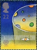 FindYourStampsValue: Great Britain (United Kingdom): Europa, Europe in Space - Planets