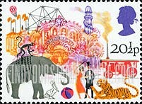 FindYourStampsValue: Great Britain (United Kingdom): British Fairs - Animals, Rides