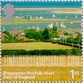 FindYourStampsValue: Great Britain (United Kingdom): English Scenery - Brancastle, Norfolk Coast