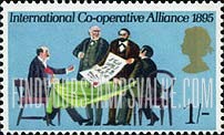 FindYourStampsValue: Great Britain (United Kingdom): General Anniversaries - 75th Anniv.of International Cooperative Alliance