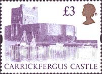 FindYourStampsValue: Great Britain (United Kingdom): Castles - Carrickfergus Castle