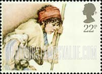 FindYourStampsValue: Great Britain (United Kingdom): Christmas 1984 - Shepherd and Lamb