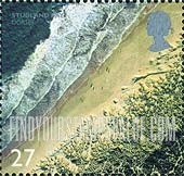 FindYourStampsValue: Great Britain (United Kingdom): Aerial Photographs of Coastline - Studland Bay