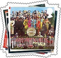 FindYourStampsValue: Great Britain (United Kingdom): Beatles Album Covers - "Sgt. Pepper's Lonely Hearts Club Band", Self-Adhesive Stamp