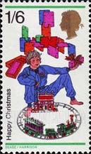 FindYourStampsValue: Great Britain (United Kingdom): Christmas - Boy with Train Set