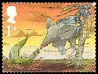 FindYourStampsValue: Great Britain (United Kingdom): Just So Stories, by Rudyard Kipling, Centenary - Elephant's Child, Booklet Self-Adhesive Stamp