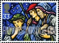 FindYourStampsValue: Great Britain (United Kingdom): Christmas, Stained Glass Windows - Shepherds