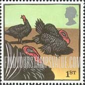 FindYourStampsValue: Great Britain (United Kingdom): Farm Animals - Norfolk Black Turkeys