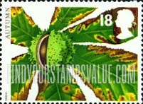 FindYourStampsValue: Great Britain (United Kingdom): Autumn Fruits - Horse Chestnut
