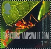 FindYourStampsValue: Great Britain (United Kingdom): Life & Earth - Ants, Web of Life Exhibition at London Zoo