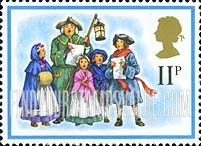 FindYourStampsValue: Great Britain (United Kingdom): Christmas - 18th Century Carolers