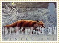 FindYourStampsValue: Great Britain (United Kingdom): Animals in Winter - Fox