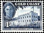 FindYourStampsValue: Gold Coast: King George VI - Christiansborg Castle