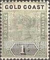 FindYourStampsValue: Gold Coast: Queen Victoria - One Shilling
