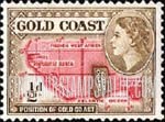 FindYourStampsValue: Gold Coast: Queen Victoria - Map of West Africa