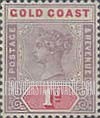 FindYourStampsValue: Gold Coast: Queen Victoria - One Penny