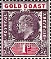 FindYourStampsValue: Gold Coast: King Edward VII - One Penny