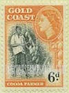 FindYourStampsValue: Gold Coast: Queen Victoria - Cacao Farmer