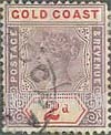 FindYourStampsValue: Gold Coast: Queen Victoria - Two Pence