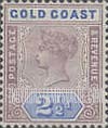 FindYourStampsValue: Gold Coast: Queen Victoria - Two Pence Half Penny
