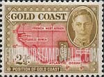 FindYourStampsValue: Gold Coast: King George VI - Map